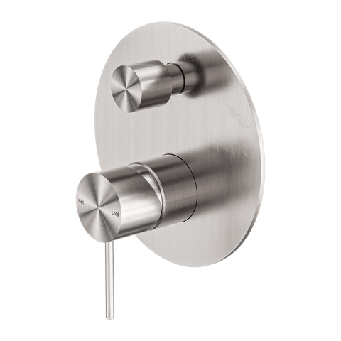 Showers Nero Mecca Shower Mixer With Divertor Colour: Brushed Nickel Place & Palette