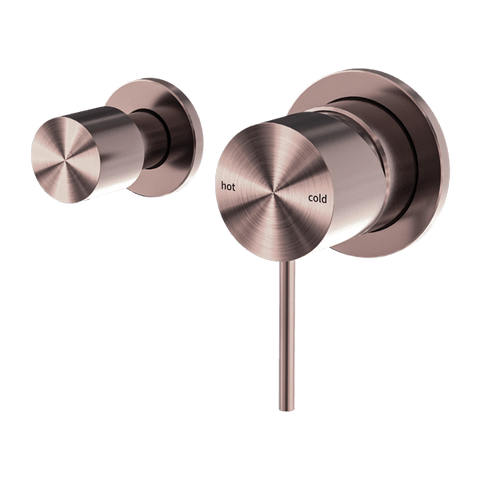 Showers Nero Mecca Shower Mixer With Horizontal 2 Way Divertor Colour: Brushed Bronze Place & Palette