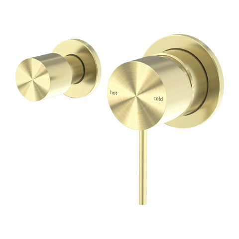 Showers Nero Mecca Shower Mixer With Horizontal 2 Way Divertor Colour: Brushed Gold Place & Palette