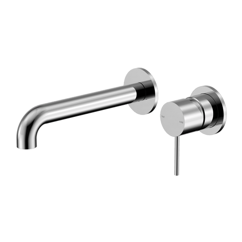 Tapware Nero Mecca Wall Basin/Bath Mixer Separate Back Plate Colour: Chrome Size: 120mm Place & Palette