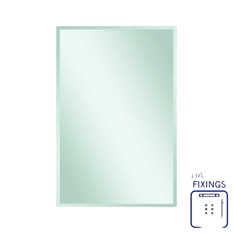 Mirrors Thermogroup Montana Rectangle 25mm Bevel Edge Mirror Style: Hangers Size: 1200x800x14mm Place & Palette
