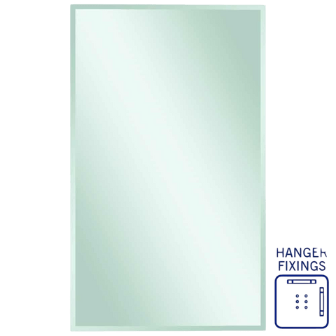 Mirrors Thermogroup Montana Rectangle 25mm Bevel Edge Mirror Style: Hangers Size: 1500x900x14mm Place & Palette
