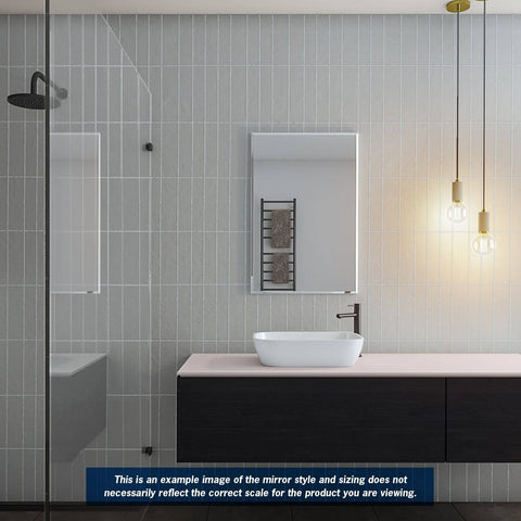 Mirrors Thermogroup Montana Rectangle 25mm Bevel Edge Mirror Style: Hangers Size: 600x750x14mm Place & Palette