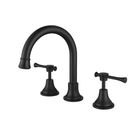 Tapware Modern National Montpellier Basin Set Colour: Electroplated Matte Black Place & Palette