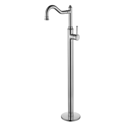 Tapware Modern National Montpellier Freestanding Bath Mixer Style: Standard Colour: Electroplated Chrome Place & Palette