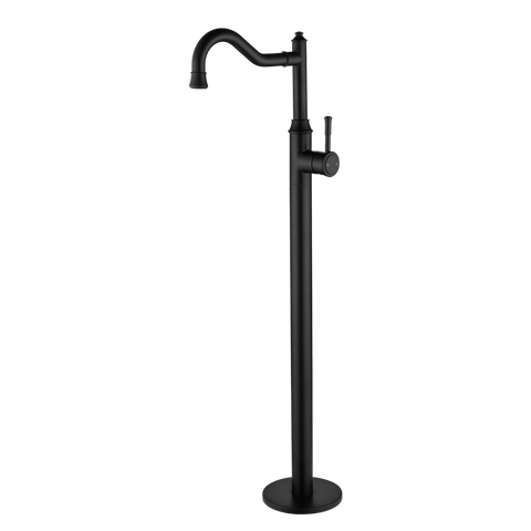 Tapware Modern National Montpellier Freestanding Bath Mixer Style: Standard Colour: Electroplated Matte Black Place & Palette