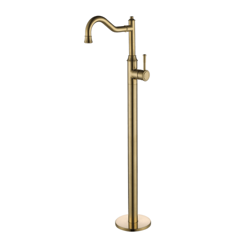 Tapware Modern National Montpellier Freestanding Bath Mixer Style: Standard Colour: Pvd Brushed Bronze Place & Palette