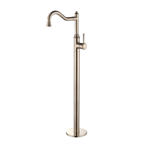 Tapware Modern National Montpellier Freestanding Bath Mixer Style: Standard Colour: Pvd Brushed Nickel Place & Palette