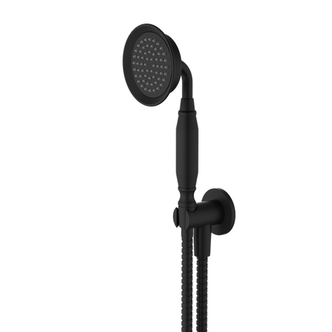 Showers Modern National Montpellier Handshower On Bracket Colour: Electroplated Matte Black Place & Palette