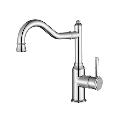 Tapware Modern National Montpellier Kitchen Mixer Shape: Shepherd's Crook Colour: Electroplated Chrome Place & Palette