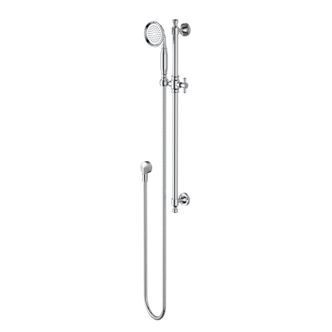 Showers Modern National Montpellier Shower On Rail Colour: Electroplated Chrome Place & Palette