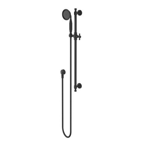 Showers Modern National Montpellier Shower On Rail Colour: Electroplated Matte Black Place & Palette