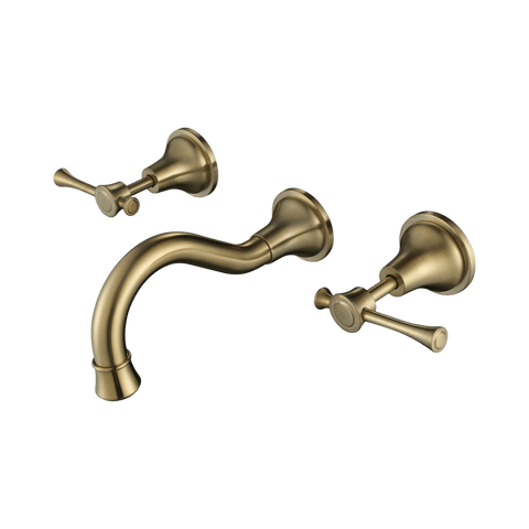 Tapware Modern National Montpellier Wall Spa & Sink Set Colour: Pvd Brushed Bronze Place & Palette