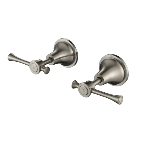 Tapware Modern National Montpellier Wall Tops Colour: Pvd Brushed Nickel Place & Palette