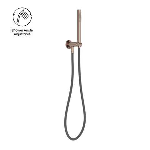 Zen Ss316l Shower On Bracket With Outdoor Shower Hose - Place & Palette