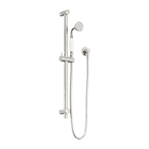 York Shower Rail With White Porcelain Hand Shower - Place & Palette