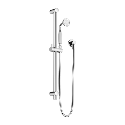York Shower Rail With White Porcelain Hand Shower - Place & Palette