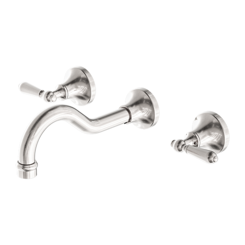 York Wall Basin Set With Metal Lever