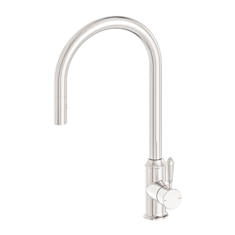 York Pull Out Sink Mixer With Vegie Spray Function With Metal Lever