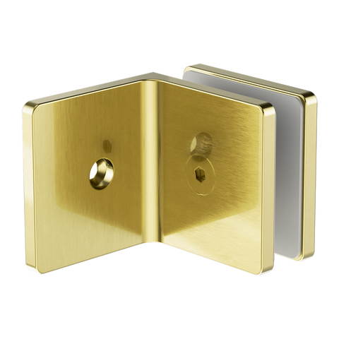 90 Degree Glass To Wall Bracket 10mm Glass