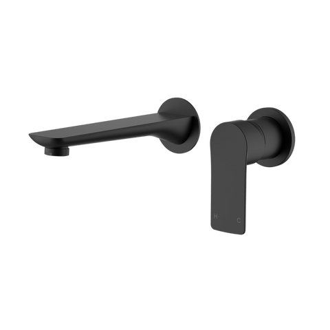 Tapware Modern National Nova Wall Combination Colour: Electroplated Matte Black Place & Palette