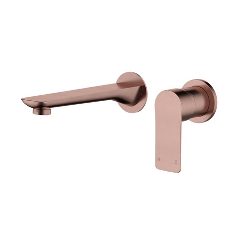 Tapware Modern National Nova Wall Combination Colour: Pvd Champagne Place & Palette
