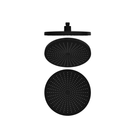 Showers Nero Opal 250mm Shower Head Colour: Matte Black Place & Palette