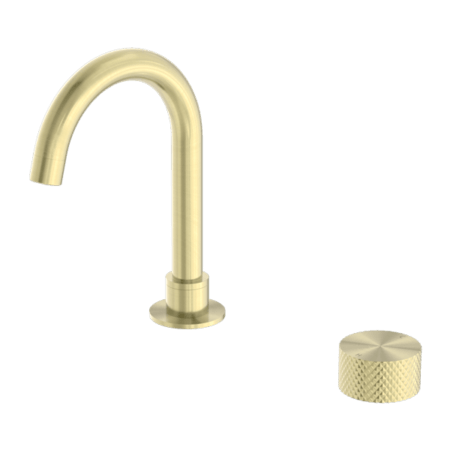 Tapware Nero Opal Progressive Basin Set Colour: Brushed Gold Place & Palette