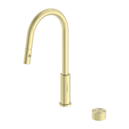 Tapware Nero Opal Progressive Pull Out Kitchen Set Colour: Brushed Gold Place & Palette