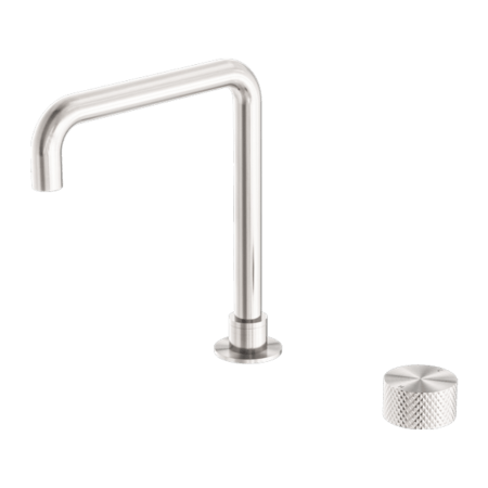 Tapware Nero Opal Progressive Tall Basin Set Colour: Brushed Nickel Place & Palette