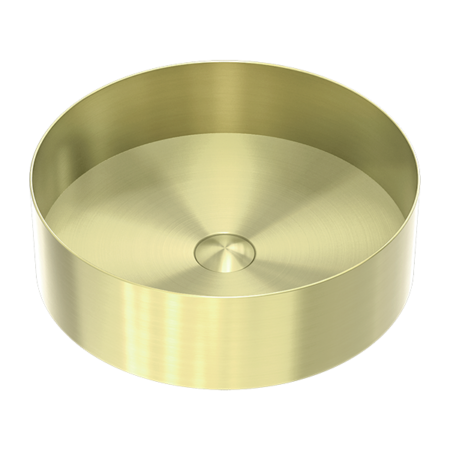 Basins Nero Opal Round Stainless Steel Basin Colour: Brushed Gold Place & Palette