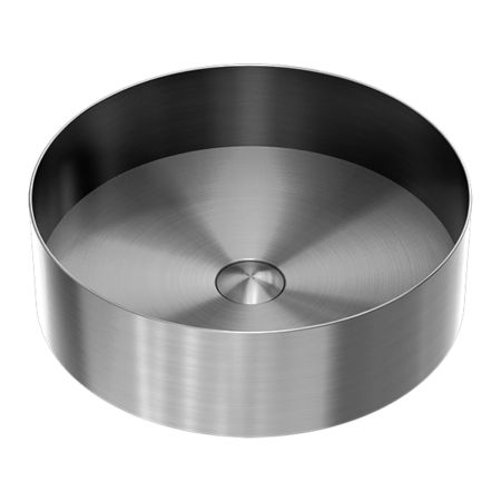 Basins Nero Opal Round Stainless Steel Basin Colour: Graphite Place & Palette