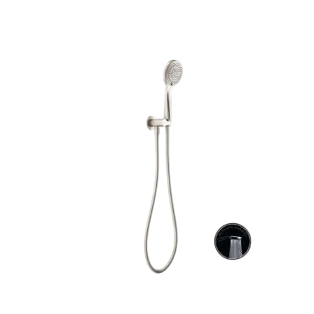 Showers Nero Opal Shower On Bracket With Air Shower Colour: Brushed Nickel Place & Palette