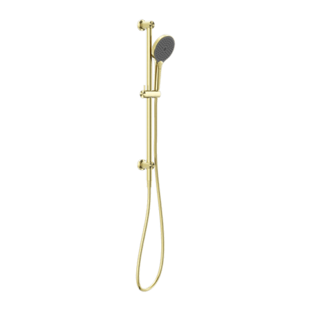 Showers Nero Opal Shower Rail With Air Shower II Colour: Brushed Gold Place & Palette
