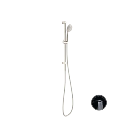 Showers Nero Opal Shower Rail With Air Shower Colour: Brushed Nickel Place & Palette