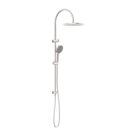 Showers Nero Opal Twin Shower With Air Shower II Colour: Brushed Nickel Place & Palette