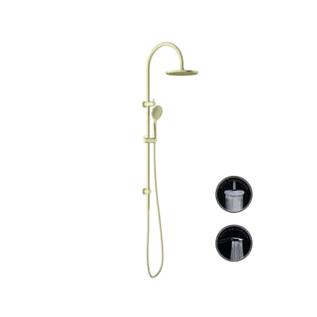 Showers Nero Opal Twin Shower With Air Shower Colour: Brushed Gold Place & Palette
