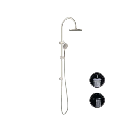 Showers Nero Opal Twin Shower With Air Shower Colour: Brushed Nickel Place & Palette