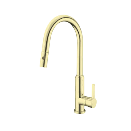 Tapware Nero Pearl Pull Out Sink Mixer With Vegie Spray Function Colour: Brushed Gold Place & Palette