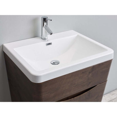 Vanities BelBagno Piramid Vanity Size: 800x520x800 Finish: Chestnut Place & Palette