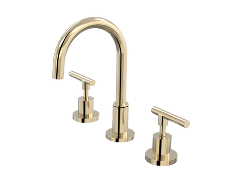 Tapware ParTaps Portsea Basin Set Swivel Colour: Brass Gold Style: Lever Ceramic Disc Place & Palette