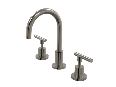 Tapware ParTaps Portsea Basin Set Swivel Colour: Brushed Gunmetal Style: Lever Ceramic Disc Place & Palette