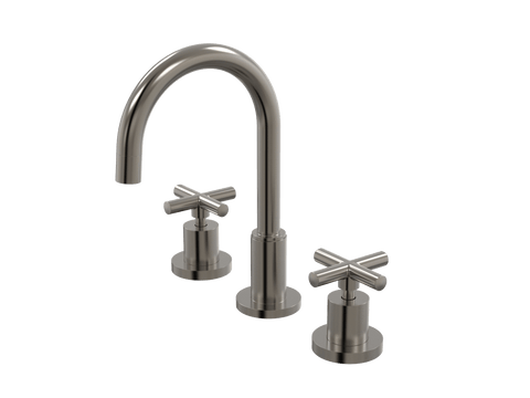 Tapware ParTaps Portsea Basin Set Swivel Colour: Brushed Gunmetal Style: Original Place & Palette