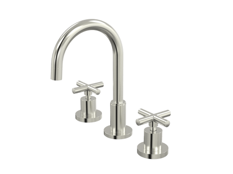 Tapware ParTaps Portsea Basin Set Swivel Colour: Brushed Nickel Style: Original Place & Palette
