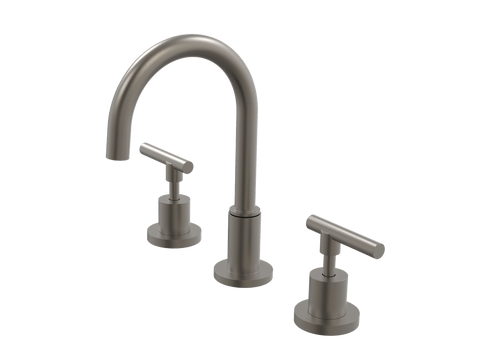 Tapware ParTaps Portsea Basin Set Swivel Colour: Gunmetal Style: Lever Ceramic Disc Place & Palette