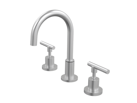Tapware ParTaps Portsea Basin Set Swivel Colour: Satin Pearl Style: Lever Ceramic Disc Place & Palette