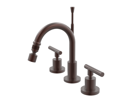 Tapware ParTaps Portsea Bidet Set Fixed Colour: Antique Copper Style: Lever Ceramic Disc Place & Palette