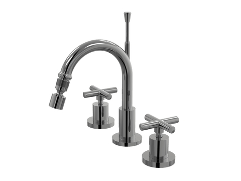 Tapware ParTaps Portsea Bidet Set Fixed Colour: Black Sapphire Style: Original Place & Palette