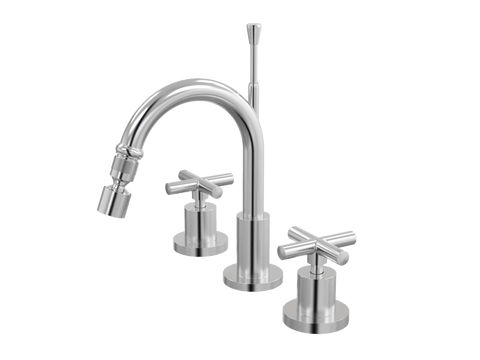 Tapware ParTaps Portsea Bidet Set Fixed Colour: Brushed Chrome Style: Original Place & Palette