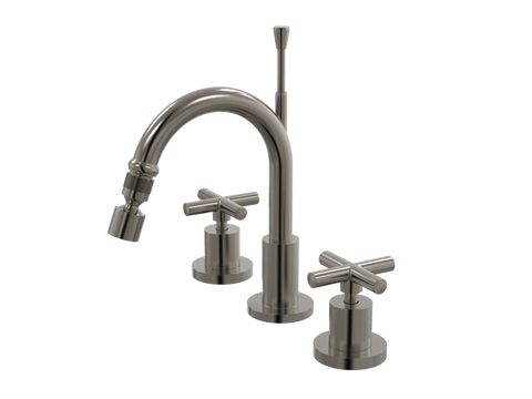 Tapware ParTaps Portsea Bidet Set Fixed Colour: Brushed Gunmetal Style: Original Place & Palette